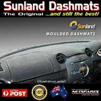 Sunland Dash Mat Black Fits Nissan Navara D23 NP300 03/2015-On All Models