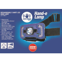 Lion Head Light Rechargeable 5 Watt LED Waterproof Headlamp USB Charging