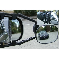 Lion Extendable Deluxe Towing Mirror With Ratchet Straps Car 4WD Caravan Trailer