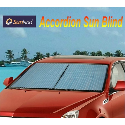 Sunland Accordion Blind Interior Sun Shade [Size: Small]
