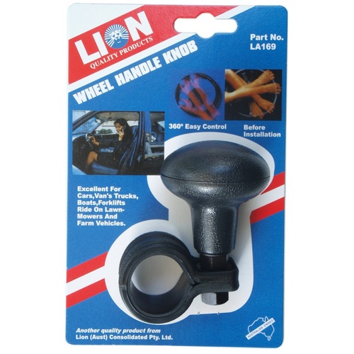 Lion Car Steering Wheel Spinner Knob One Single Disabled Hand Control Reel