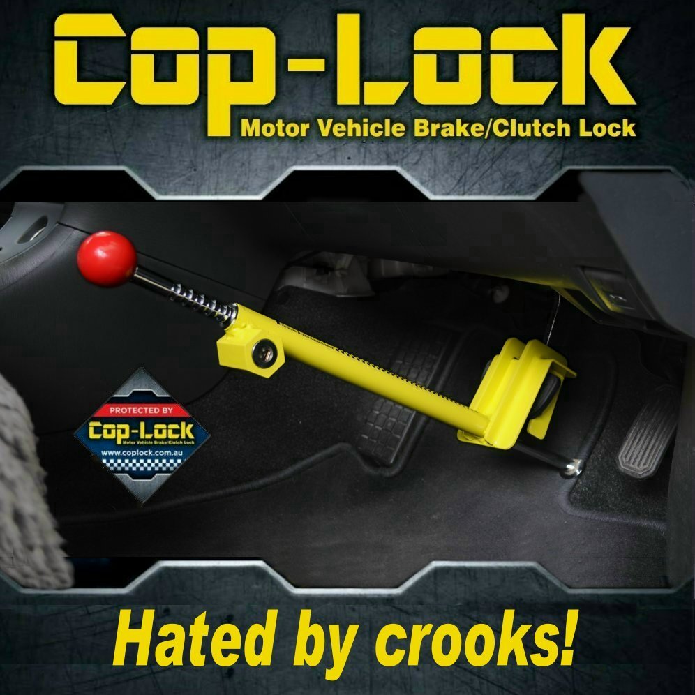 COP-LOCK Anti-Theft Brake Pedal Lock Auto Car Heavy Duty Steel Security