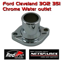 Redline Chrome Thermostat Housing Water Outlet Ford Cleveland 302 351 V8 Engines