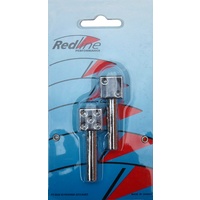 Redline Pair Chrome Dice Door Lock Knobs Auto Car Style Performance