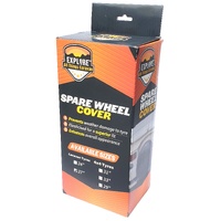 Explore Caravan & 4WD Spare Wheel Cover Plain Black