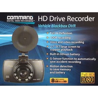 Command Dash Cam HD Drive Recorder Vehicle Blackbox DVR Digital Video Recorder