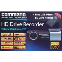 Command Dash Cam HD Drive Recorder Vehicle Blackbox DVR Digital Video Recorder