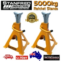 Stanfred 5000kg Heavy Duty Ratchet Vehicle Safety Axle Stands Pair