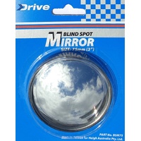 Drive Blind Spot Mirror 75mm 3 Inch Panoramic View Self Adhesive Backing