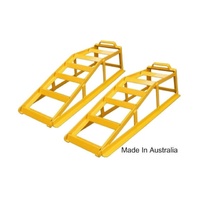 Stanfred Pair 850kg Vehicle Car Ramps Strong Steel Powder Coated Australian Made