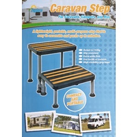 Step Caravan Camper RV Portable Lightweight Rated 150kg Compact With Storage Bag