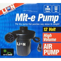 Lion 12 Volt High Volume Mit-e Pump Air Bed Mattress Pool Dinghy Inflatables