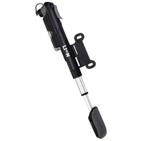 Lion Plastic Bicycle Bike Pump With In Line Gauge & Seat Mount Holder