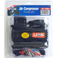 Lion 12 Volt Heavy Duty 250 PSI Air Compressor Auto Car 4WD SUV