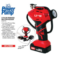 Lion Air Compressor Cordless With Lithium Battery 30LPM & LED Work Light
