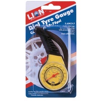 Lion Tyre Pressure Gauge Plastic Dial Type Car 4WD SUV