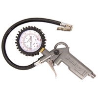 Lion Tyre Inflator Gun With Pressure Gauge 180PSI Trigger Type Car Auto 4WD SUV