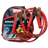 Lion Jumper Leads 100 Amp 2.5m Cable Insulated Handles Auto Car Van 4WD