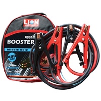 Lion Jumper Leads 400 Amps Surge Protection 3.65m Cable 4, 6, 8 Cylinder