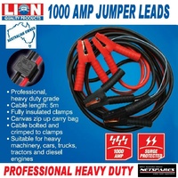 Booster Jumper Leads Heavy Duty 1000 Amps Professional 5m Cable Trucks Machinery
