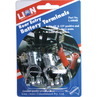 Lion Japanese Style 2 Piece Battery Terminals 6, 12 Volt Auto Car SUV