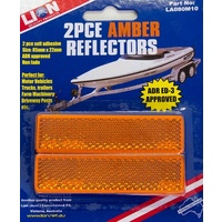Lion 2 Piece Reflectors 85mm x 22mm