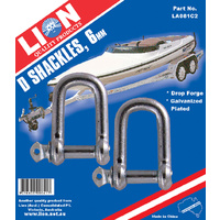 Lion 6mm D Shackle 2 Piece