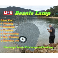 Lion Ultra Bright Rechargeable Beanie With LED Light Headlamp