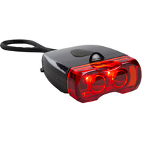 Bicycle Rear Tail Lamp 2 LED Rechargeable Red Bike On/Off/Flashing