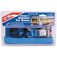 Lion Tie Down Stainless Steel Ratchet & Hooks 25mm x 4.6m