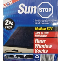 Lion Sunstop Rear Window Socks Car UV Shade Protection Pair