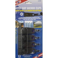 Tarp Anchor Clips 4 Piece Hook & Eye Mounting Option Boat Covers Trailers Tents