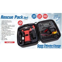 Lion Lithium Jump Starter & Air Compressor USB Charger 2-In-1 Rescue Pack