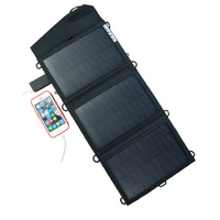 Lion Solar Charger 10 Watt Folding Portable Foldup USB Output Phone Tablet iPad