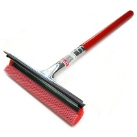 Lion Wood Handle Squeegee With Mesh Scrubber