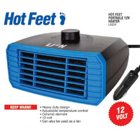 Lion Hot Feet 12 Volt Portable Heater Adjustable Fan