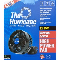 Hurricane 12 Volt Variable Speed High Power Fan Air Cooler Car Caravan Camping