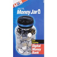 Digital Money Jar Savings Box Bank Coin Counting For Kids Donations Tips
