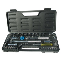 Lion 52 Piece Combination Socket Set Metric & AF Home DIY Workshop Garage