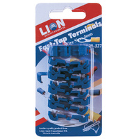 Lion Easy Fast Tap Terminals Wire Size 2.5-3.0mm Blue 9 Piece