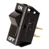 Lion On/Off 12 Volt Black Rocker Switch