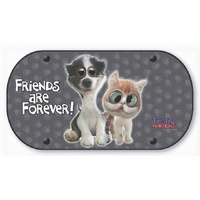 Twisted Whiskers Rear Window Sunshade UV Ray Protect Shade 'Friends Are Forever'