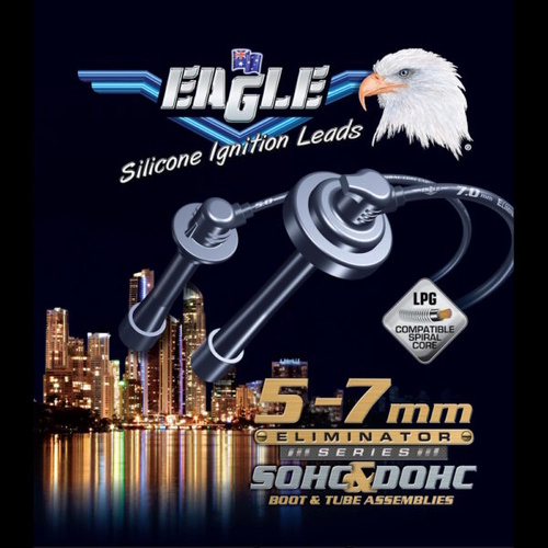 Eagle 7mm Black Spark Plug Leads Fits Hyundai Excel X3 DOHC G4FK 1.5L 16V 4 Cyl