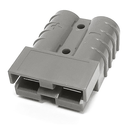 Premium Anderson Plug Connector 50 Amp Silver Plated Copper Contacts Colour Grey