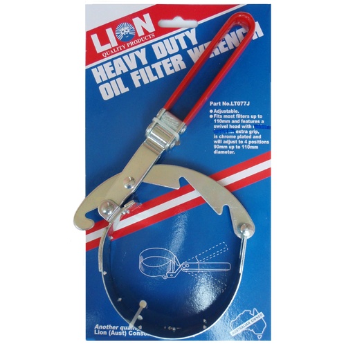Lion Heavy Duty Oil Filter Remover Wrench