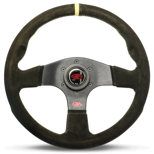 SAAS Corsa Suede Steering Wheel 13" 330mm Made In Italy