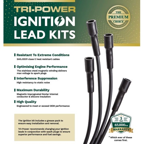 Tri-Power Ignition Lead Kit Fits Holden Calais Commodore Statesman Clubsport Senator GTS V8