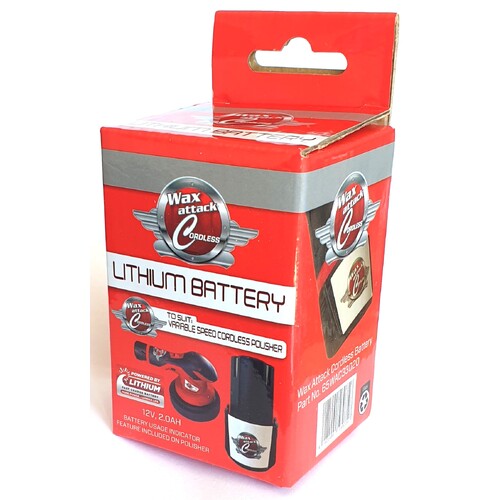 Replacement Spare Lithium Battery For Wax Attack Cordless Orbital Polisher