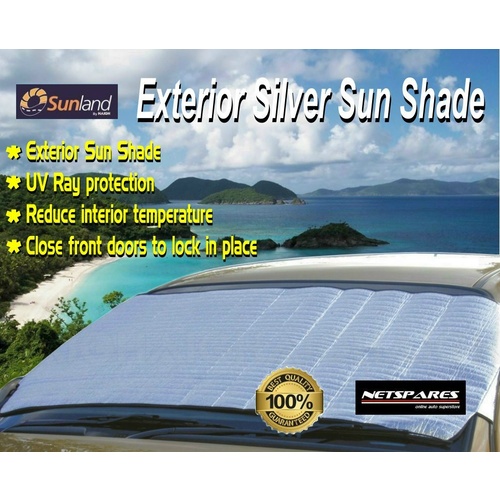 Sunland Exterior Silver Sun Shade UV Ray Protection